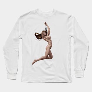 A Muscular Girl Long Sleeve T-Shirt